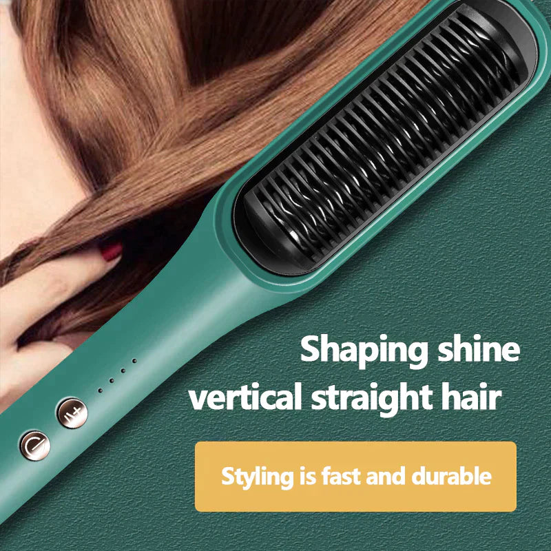 2 in 1. Hair Straightener & Curler Comb. - Reem